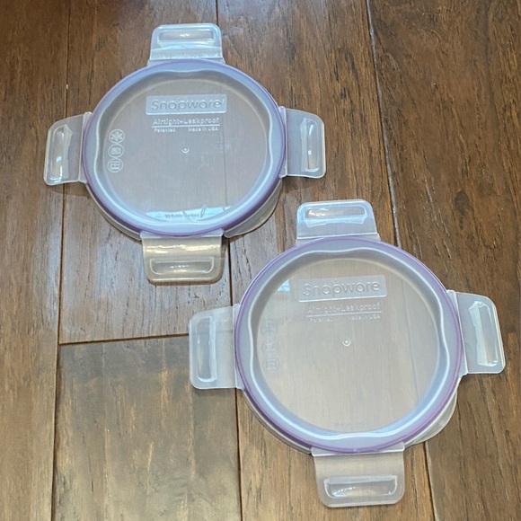 EUC Round Snapware  5 pieces - Picture 3 of 8